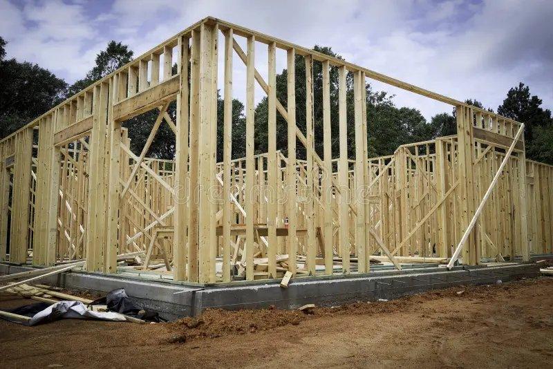 House and wall framing in Brantford